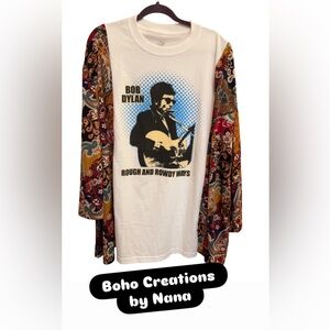 Bob Dylan Rock Top Upcycle